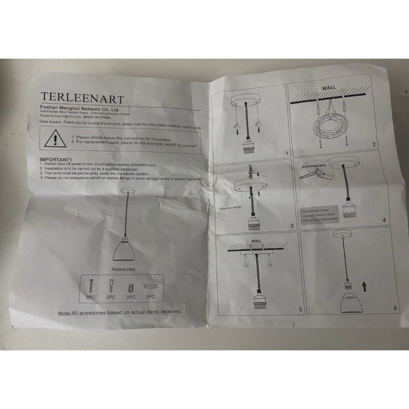 3 Pack Industrial Farmhouse Ceiling Hanging Pendant Light Fixtures Black Gold - Picture 11 of 14